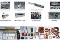 WPC Wood Plastic Composite Extrusion Line SJSZ 51 / 105 For PVC Window Profiles Production